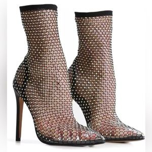 Rhinestone Heels. Size 8